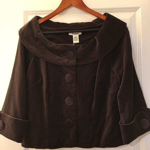 Jackets & Blazers - Suede, brown swing blazer